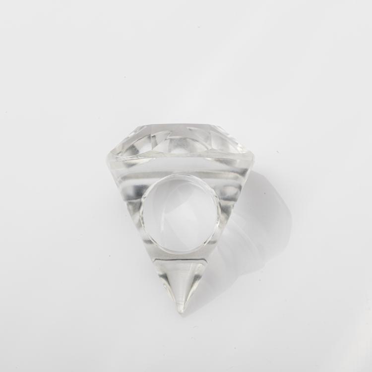 Hauptbild zu Objekt, 'Rock Crystal ring', 1989, Herman Hermsen, 174C 940