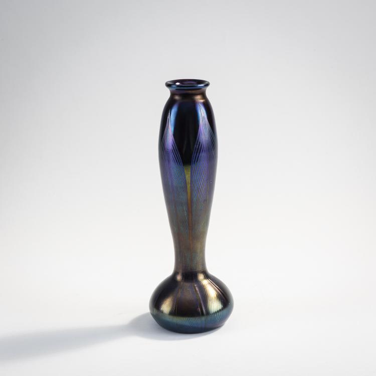 Bild 1 zu Objekt, 'Pfauenfeder'-Vase, um 1902, Poschinger, Ferdinand, 174A 247