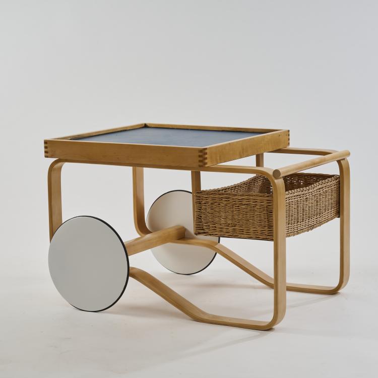 Hauptbild zu Objekt, Serving trolley '100/900', 1937, Alvar Aalto, Artek, Helsinki, 174B 567