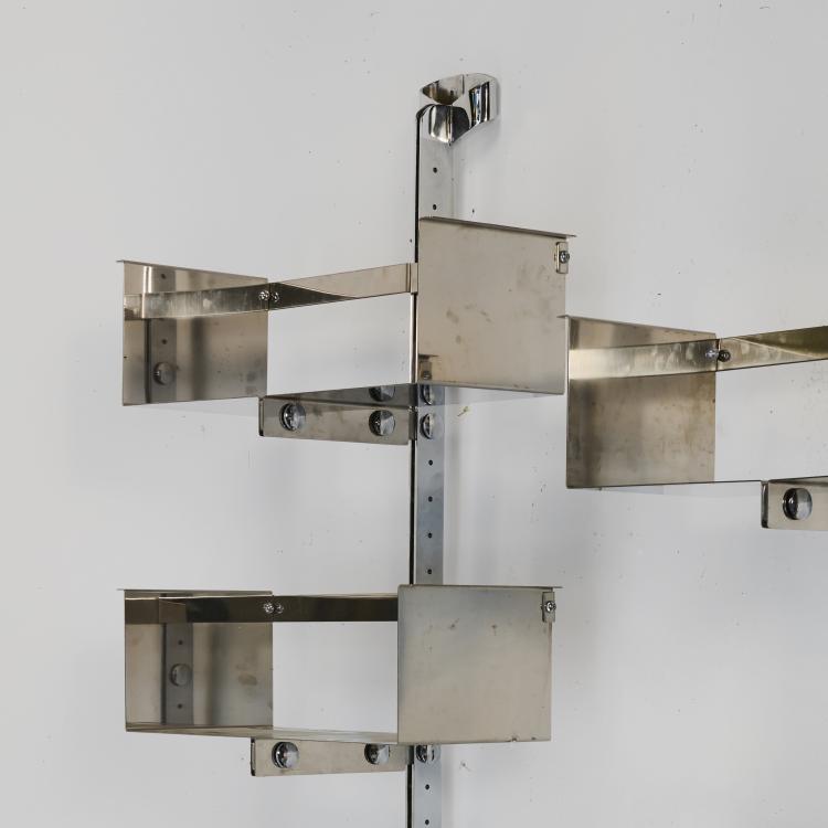 Bild 1 zu Objekt, Zwei Regale 'P 7000' mit vier Regalelementen und drei Buchablagen, 1970, Vittorio Introini, Proposals, Gallarate, Saporiti, Mailand, 174B 701