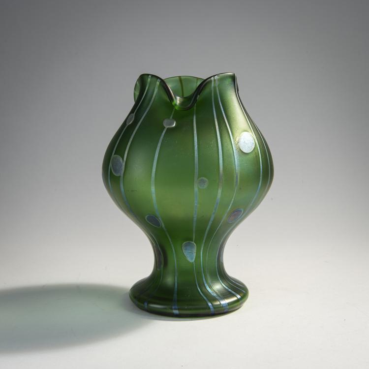 Bild 1 zu Objekt, Vase 'Streifen und Flecken', um 1900, Kralik, Wilhelm, Eleonorenheim, 174A 201