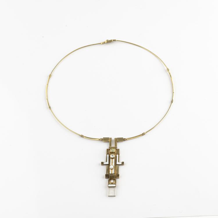 Hauptbild zu Objekt, Collier, um 1970, Hermann J&uuml;nger, 174C 948