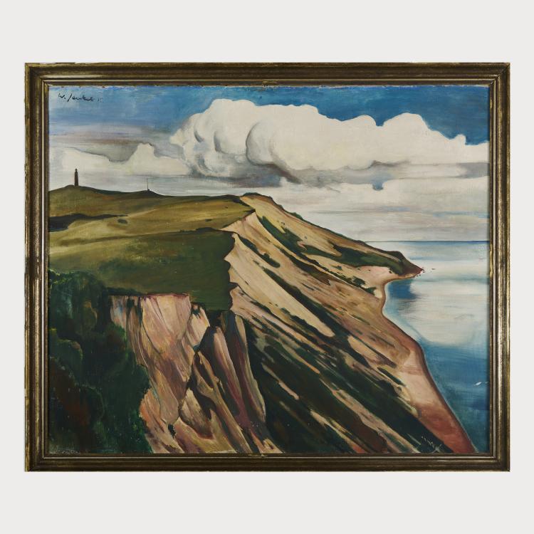 Bild 1 zu Objekt, 'Steilk&uuml;ste von Hiddensee', 1935, Willy Jaeckel, 175D 681
