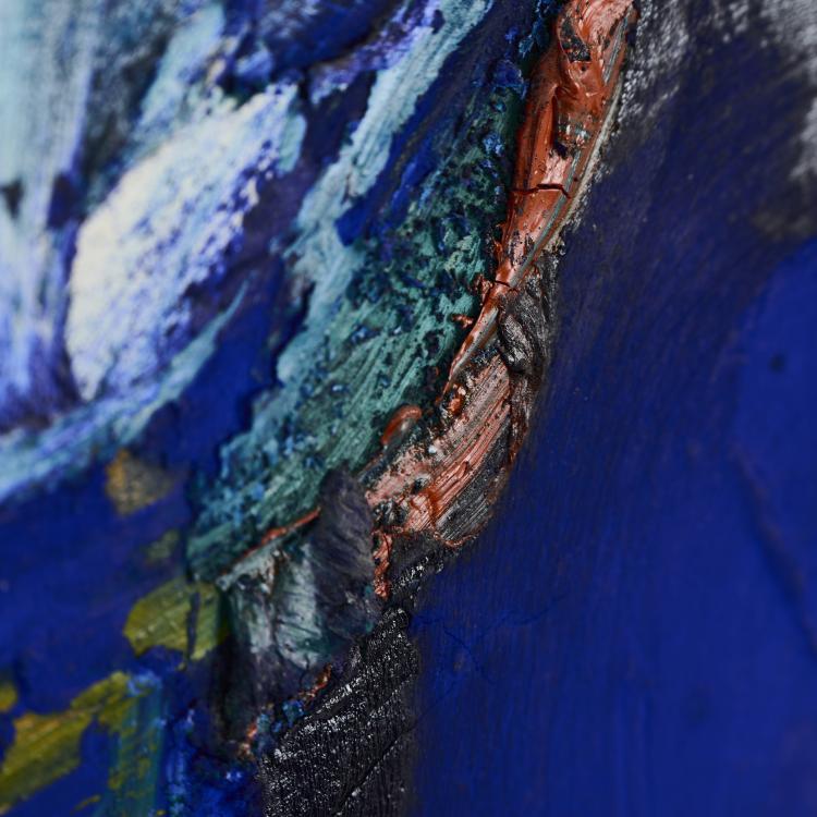 Bild 6 zu Objekt, 'Phyton', 1990 and overpainting on 'Val de Bens', 1989 and an etching, 1991, Heiko Herrmann, 175D 742