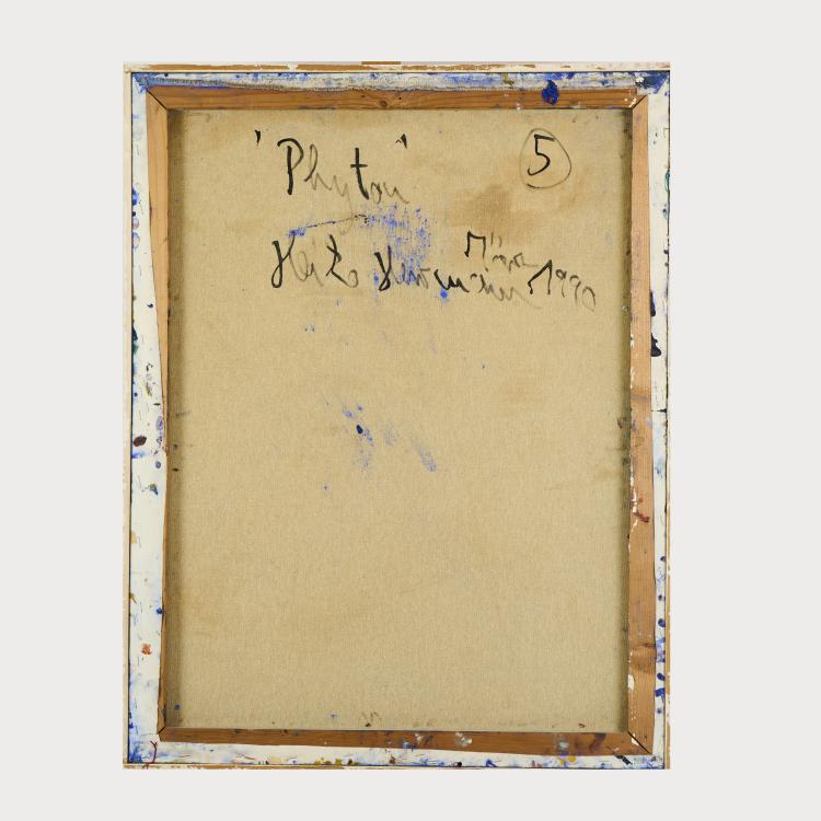 Bild 8 zu Objekt, 'Phyton', 1990 and overpainting on 'Val de Bens', 1989 and an etching, 1991, Heiko Herrmann, 175D 742