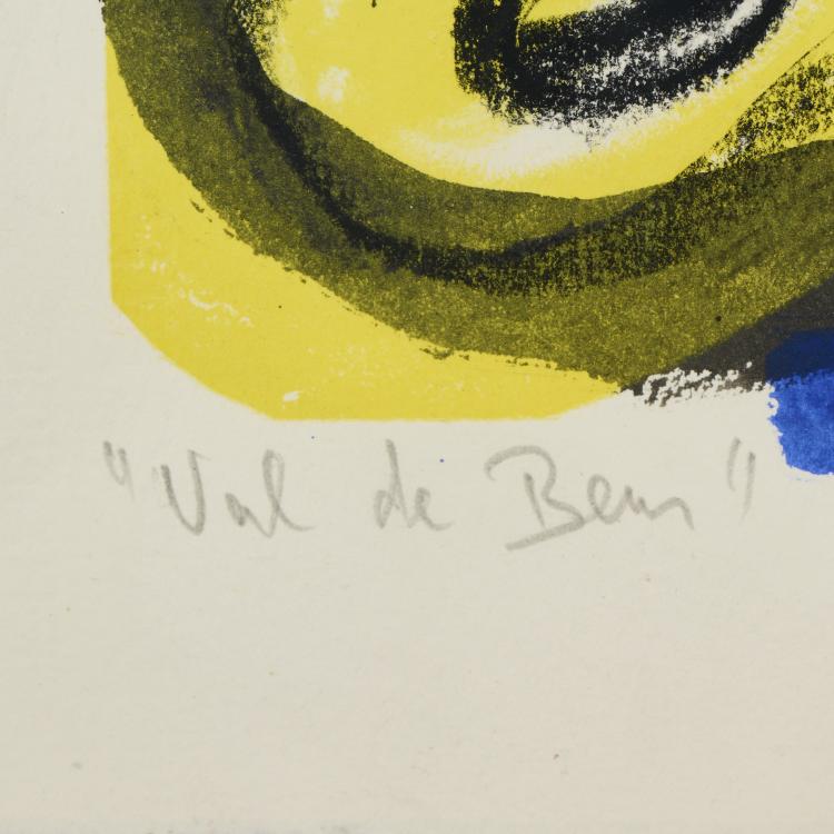 Bild 12 zu Objekt, 'Phyton', 1990 and overpainting on 'Val de Bens', 1989 and an etching, 1991, Heiko Herrmann, 175D 742