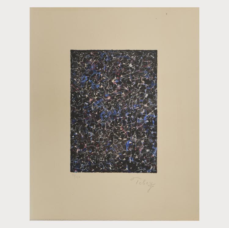 Hauptbild zu Objekt, 'Night Flight' from the portfolio 'Intimate Journey 1974', 1975, Mark Tobey, 175D 773