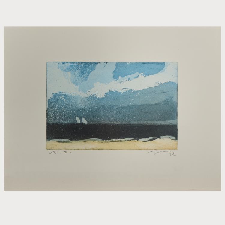 Hauptbild zu Objekt, 'Meerblick', 1992, Klaus Fu&szlig;mann, 175D 737