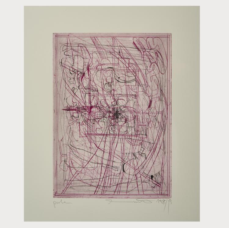 Hauptbild zu Objekt, Proof # 16 from the portfolio: 'Die Architektur des Orgien Mysterien Theaters (1985-1993)', 1993, Hermann Nitsch, 175D 761