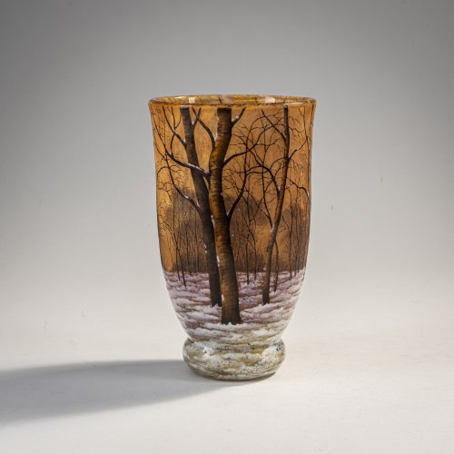 Vase 'Crépuscule neige' or 'Paysage hiver', c.1902