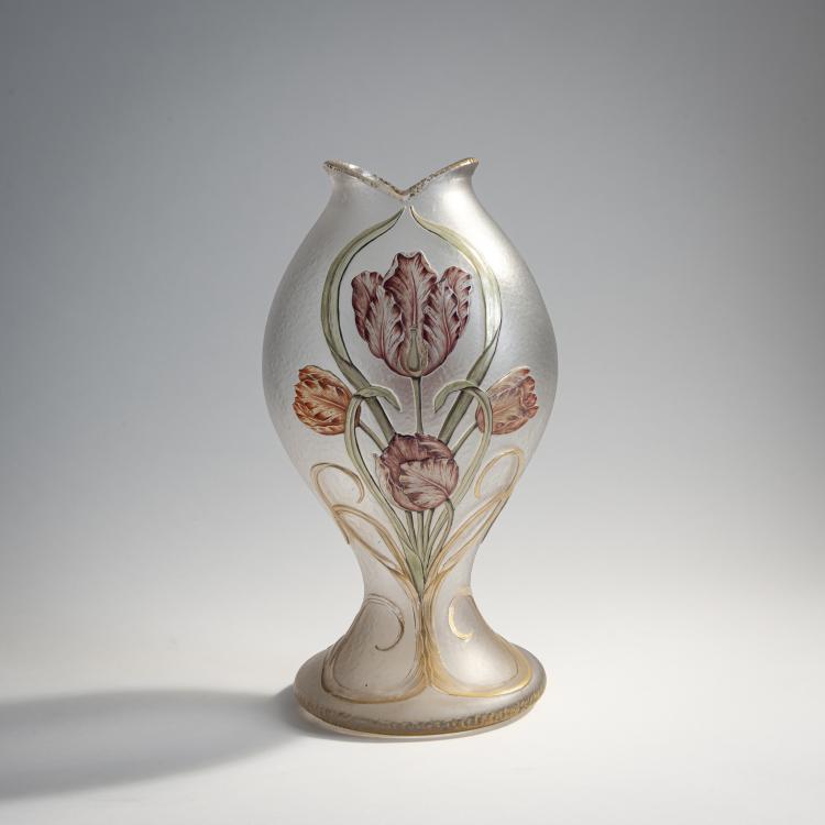 Hauptbild zu Objekt, Vase 'Tulipes', 1895, Daum Fr&egrave;res, Nancy, 174A 13
