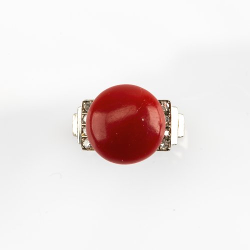 Historischer Korallen Ring