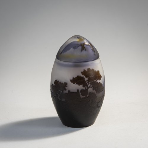 Box and cover 'Paysage et Aigle', 1908-20