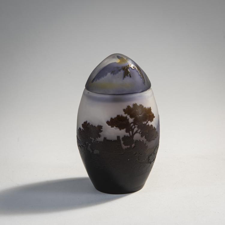 Hauptbild zu Objekt, Dose 'Paysage et Aigle', 1908-20, Gall&eacute;, Nancy, 174A 140