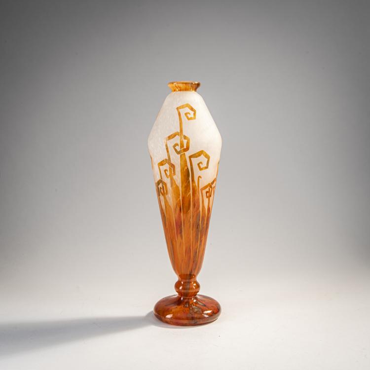 Hauptbild zu Objekt, Vase 'Foug&egrave;res', 1927-28, Schneider, Epinay-sur-Seine, 174A 193