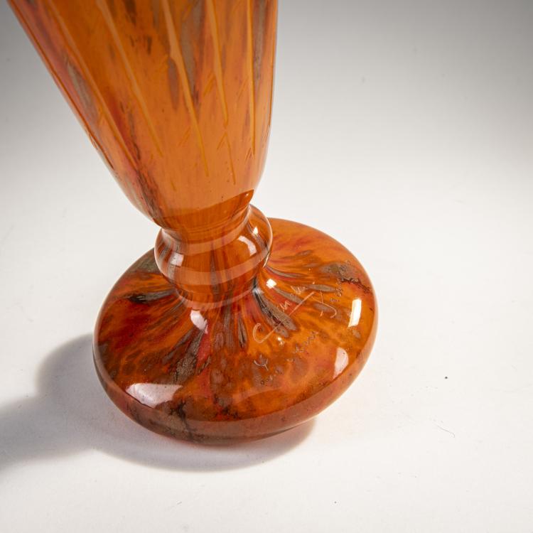 Bild 1 zu Objekt, Vase 'Foug&egrave;res', 1927-28, Schneider, Epinay-sur-Seine, 174A 193