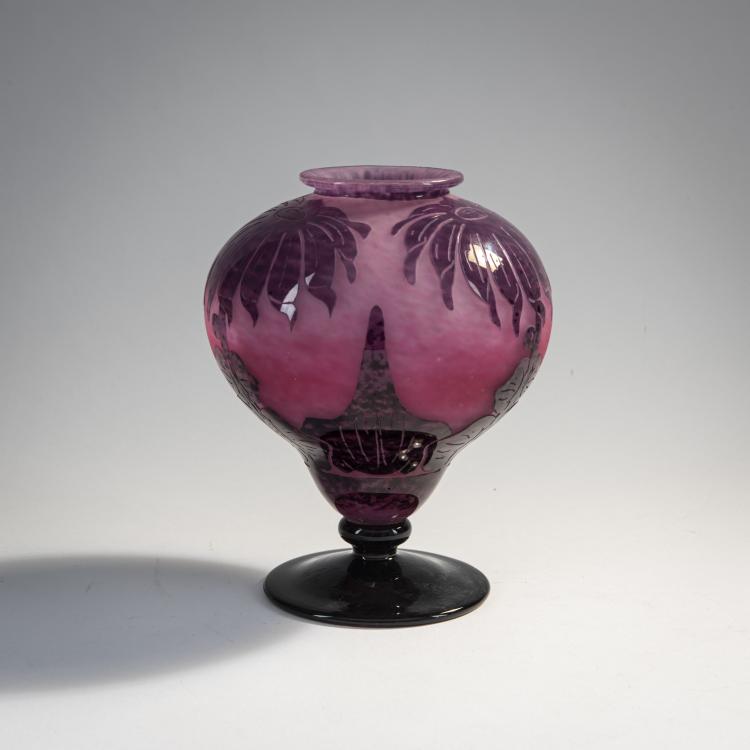 Hauptbild zu Objekt, Vase 'Dahlias', 1923-26, Schneider, Epinay-sur-Seine, 174A 186