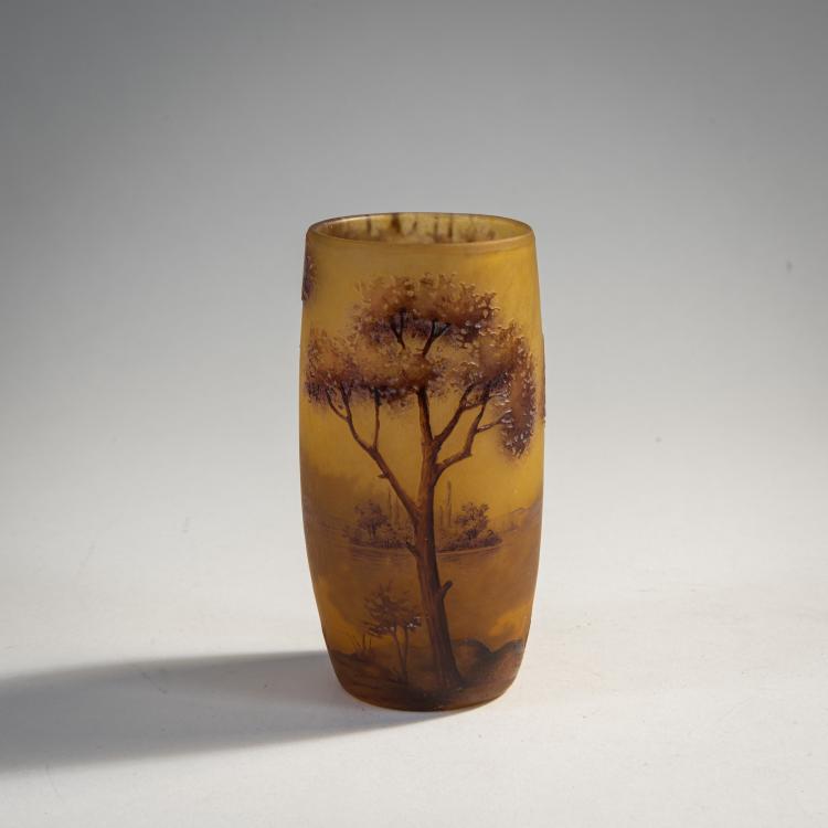 Bild 1 zu Objekt, Vase 'Paysage lacustre', um 1910, Daum Fr&egrave;res, Nancy, 174A 100