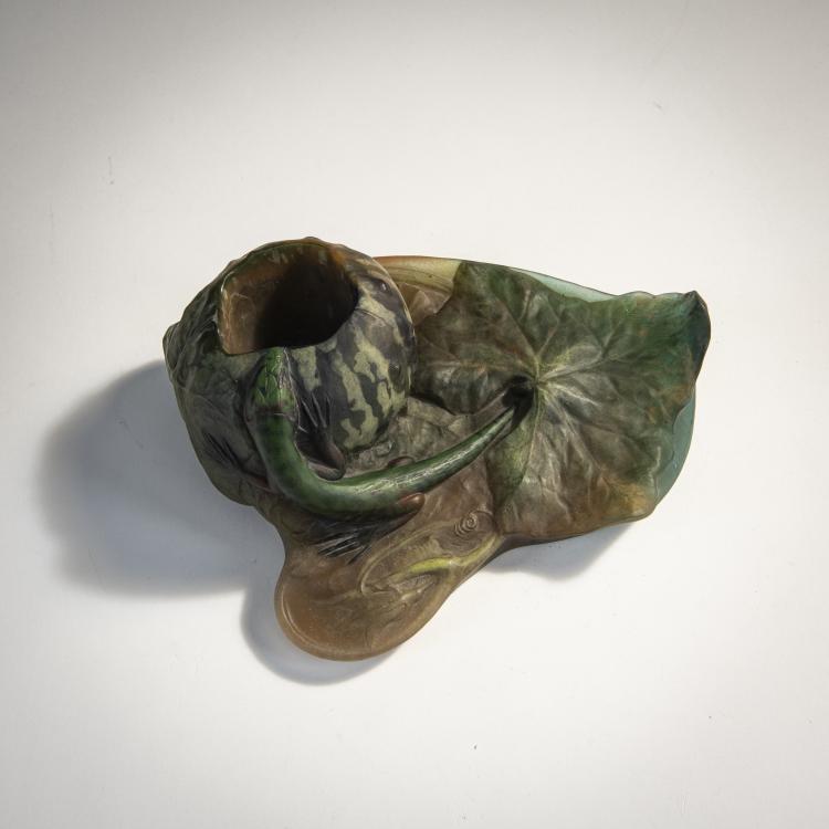 Bild 2 zu Objekt, Tintenfass 'Lezard' mit K&uuml;rbis, um 1909, Amalric Walter, Daum Fr&egrave;res, Nancy, 174A 74