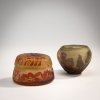 Box and cover 'Glycines' and small vase 'Clématites', 1908-20