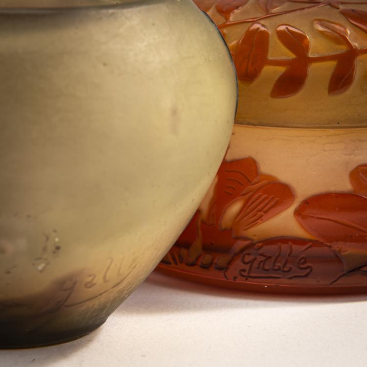 Bild 2 zu Objekt, Dose 'Glycines' und kleine Vase 'Cl&eacute;matites', 1908-20, Gall&eacute;, Nancy, 174A 136