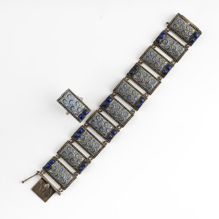 Hauptbild zu Objekt, Armband und Ring, um 1929, Fahrner, Theodor, Pforzheim, 174A 264