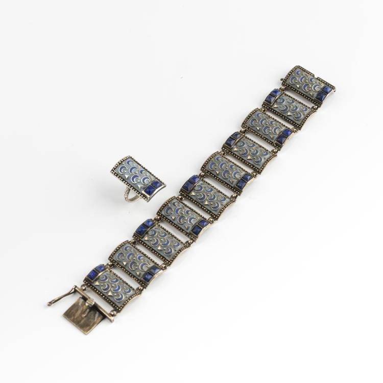 Bild 1 zu Objekt, Armband und Ring, um 1929, Fahrner, Theodor, Pforzheim, 174A 264