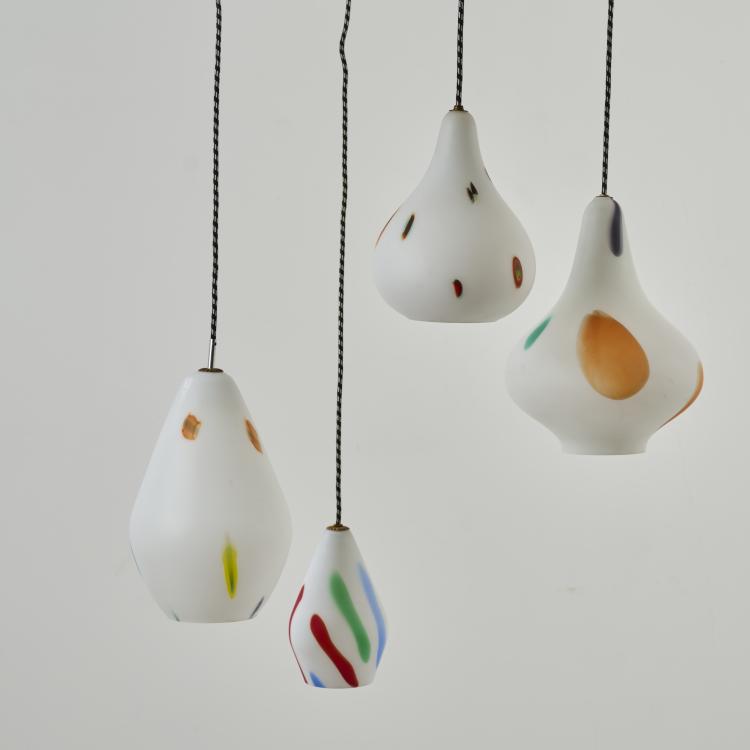 Bild 2 zu Objekt, Four ceiling lights,  c. 1968, Murano, 174B 693