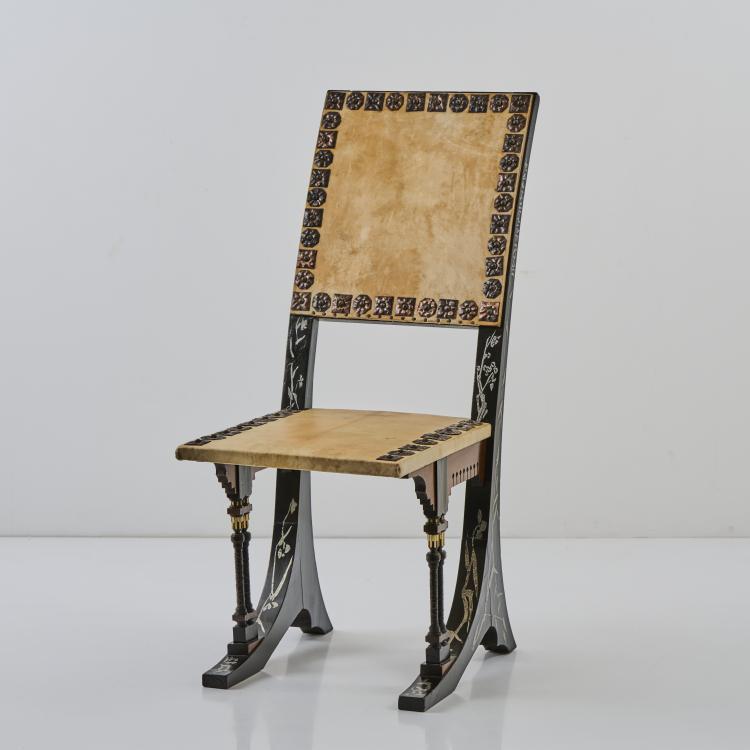 Bild 9 zu Objekt, Stuhl 'Sabre', um 1900, Carlo Bugatti, Bugatti & Cie., Mailand, 174A 332