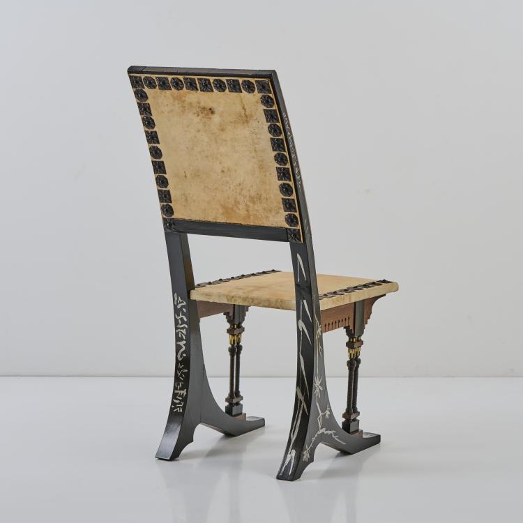 Bild 10 zu Objekt, Stuhl 'Sabre', um 1900, Carlo Bugatti, Bugatti & Cie., Mailand, 174A 332