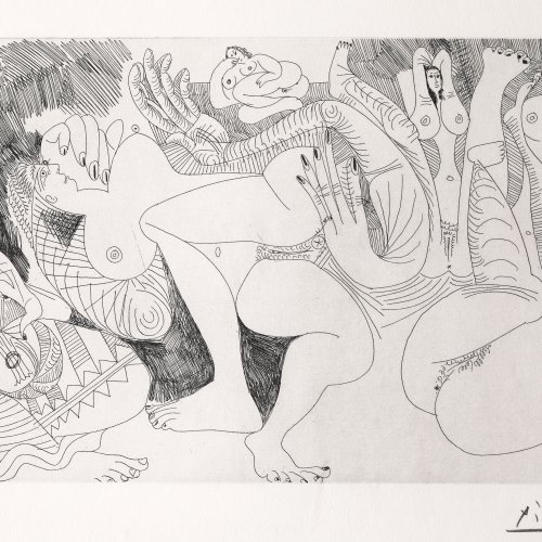 Pablo Picasso*, 4.8.68. III. 1968. Radierung. Signiert