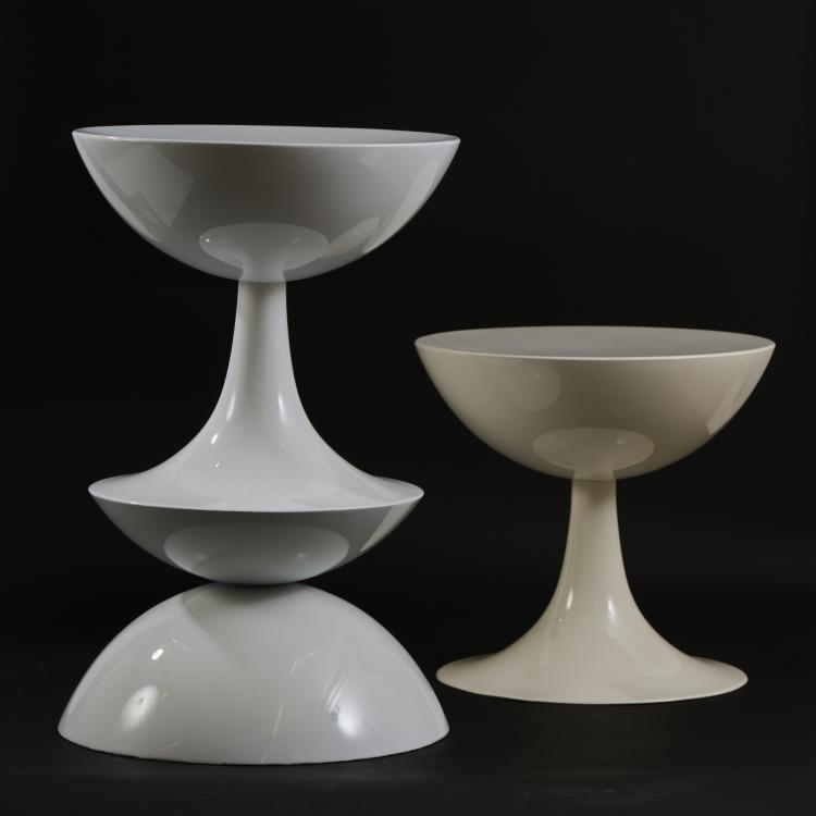 Bild 1 zu Objekt, Zwei Hocker f&uuml;r Domus Danica, 1969, Nanna Ditzel, Odder Maskinfabrik, Odder., 174B 696