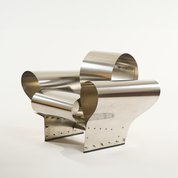 Hauptbild zu Objekt, Armlehnsessel 'Well Tempered Chair', 1986 (Entwurf), Ron Arad, Vitra, Birsfelden, 175A 7