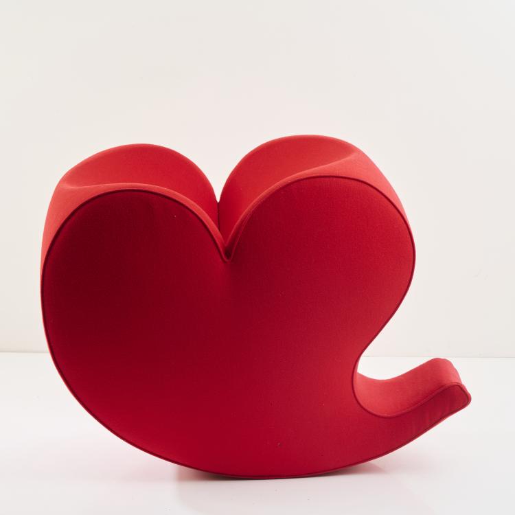 Bild 1 zu Objekt, 'Soft Heart' rocking chair, 1991 (design), Ron Arad, Moroso, Tavagnacco, 175A 4