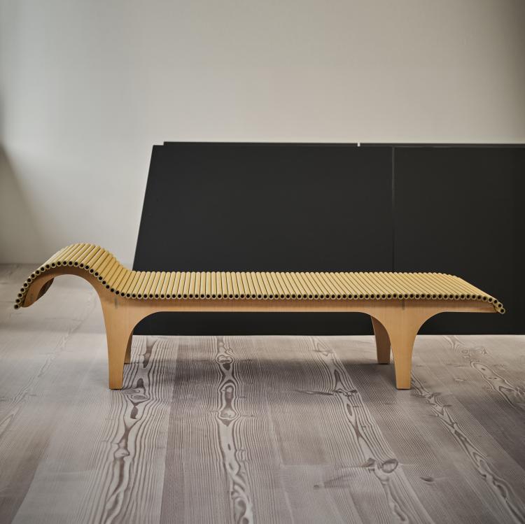 Hauptbild zu Objekt, 'Carta' chaise longue, 1998 (design), Shigeru Ban, Cappellini, Mailand / Milan, 175A 82