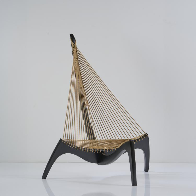 Bild 1 zu Objekt, 'Harp Chair', 1963, J&oslash;rgen H&oslash;velskov, Christensen & Larsen, Kopenhagen, 174B 658