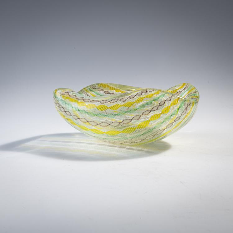 Bild 2 zu Objekt, 'Canne trasversale' bowl, c. 1955, Seguso, Archimede, Murano, 175C 627
