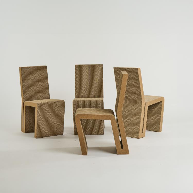 Bild 2 zu Objekt, Four 'Side Chairs', 1972 (design), Frank O. Gehry, Vitra, Birsfelden, 175A 37