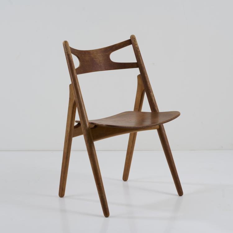 Bild 4 zu Objekt, 'CH 29 Sawbuck chair', c. 1950, Hans J. Wegner, Carl Hansen & Son, Odense, 174B 586