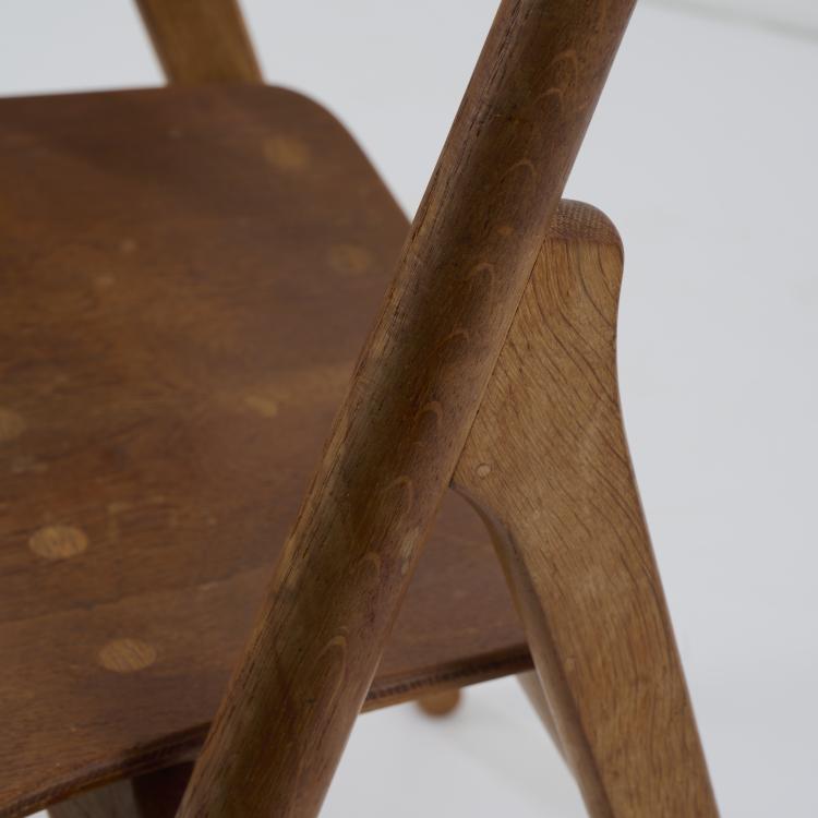 Bild 8 zu Objekt, 'CH 29 Sawbuck chair', c. 1950, Hans J. Wegner, Carl Hansen & Son, Odense, 174B 586