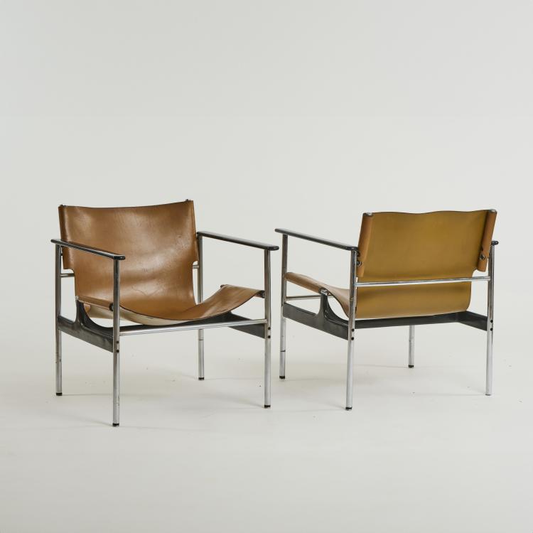 Bild 3 zu Objekt, Two '657' - 'Sling' armchairs, 1960 (design), Charles Pollock, Knoll International, New York, 175A 43