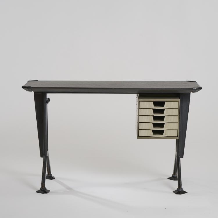 Bild 1 zu Objekt, Schreibmaschinentisch 'Arco', 1963, Gian Luigi Banfi,Ludovico Barbiano di Belgiojoso,Enrico Peressutti,Ernesto Nathan Rogers, Olivetti, Ivrea, 174B 663