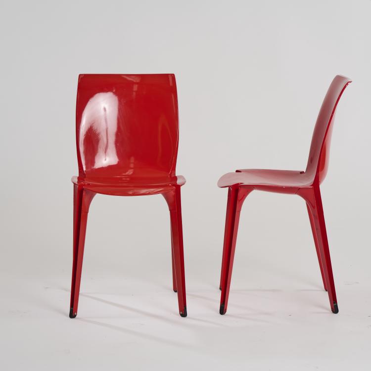 Bild 1 zu Objekt, Two 'Lambda' chairs, 1963, Marco Zanuso, Gavina, Mailand, 174B 665