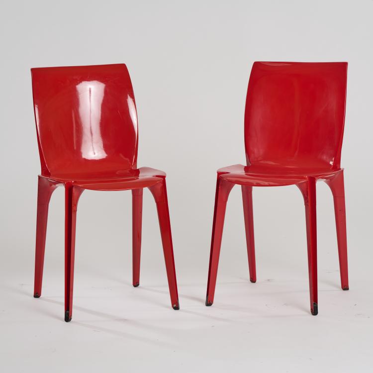 Bild 2 zu Objekt, Two 'Lambda' chairs, 1963, Marco Zanuso, Gavina, Mailand, 174B 665
