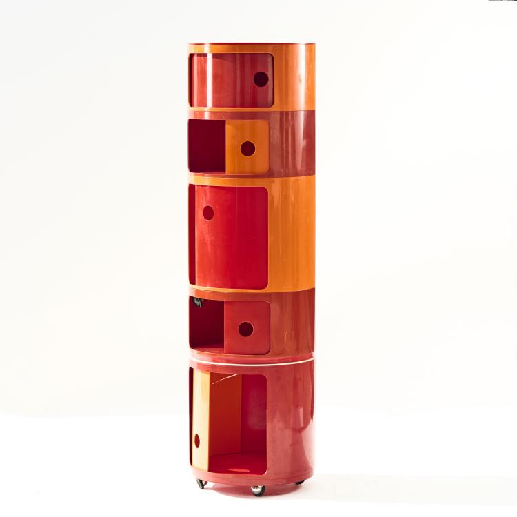 Hauptbild zu Objekt, Five storage containers - models '4953', '4955', '4956', 1969, Anna Castelli Ferrieri, Kartell, Noviglio, 174B 694