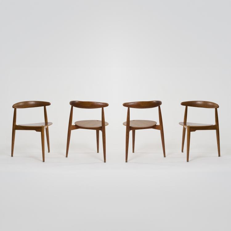 Bild 1 zu Objekt, Four 'FH 4103' chairs, 1952 (design), Hans J. Wegner, Hansen, Fritz, Kopenhagen, 175A 40
