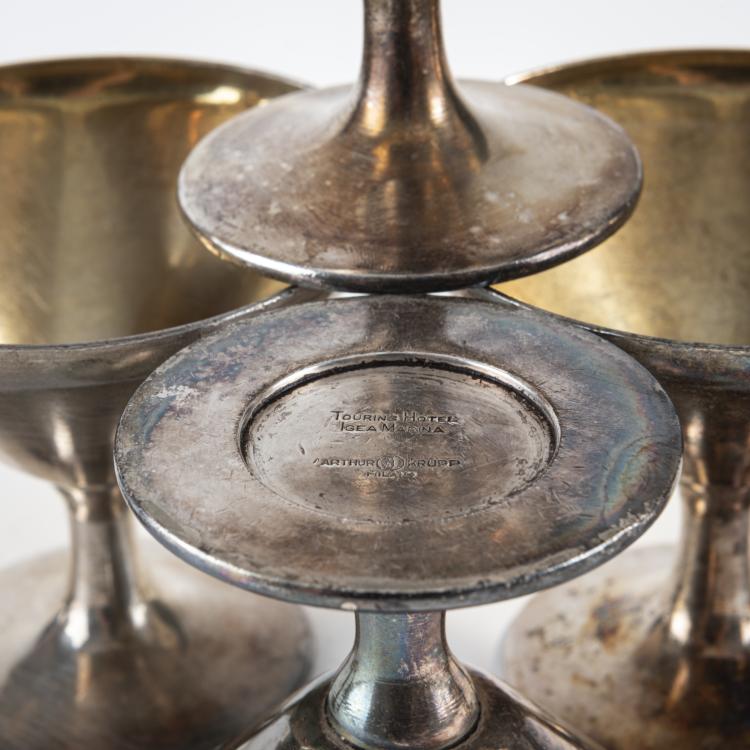 Bild 1 zu Objekt, 15 Eisbecher, um 1936, Gio Ponti (zugeschrieben), Krupp, Arthur, Mailand, 174B 477