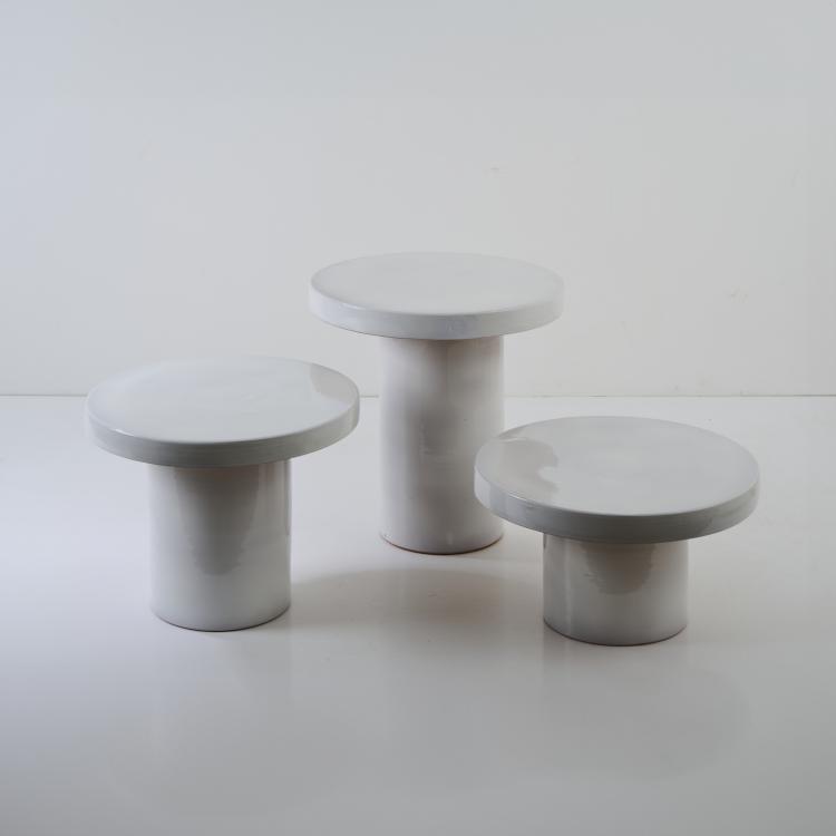 Hauptbild zu Objekt, Three side tables, 1970s, Italien / Italy, 174B 719