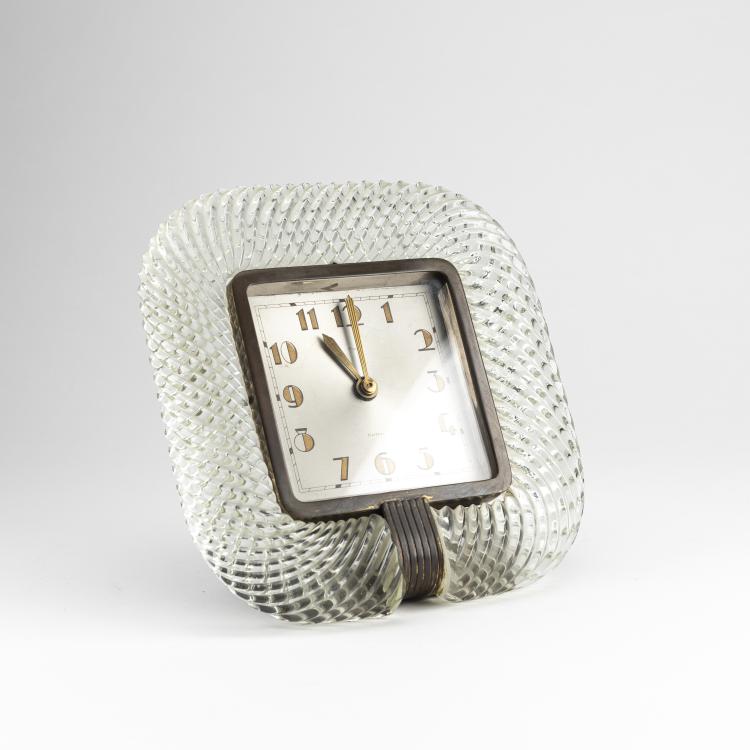 Hauptbild zu Objekt, Table clock, 1940s, Barovier & Toso, Murano, 174B 466