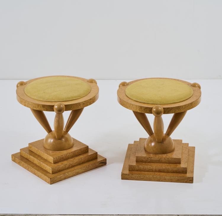 Bild 3 zu Objekt, Two 'Maddalena' stools, 1980s, Matteo Thun, Anthologie Quartett, Bad Essen (zugeschrieben/attr.), 174B 741